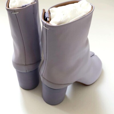 Maison Margiela 22 Women's Tabi Boots Heel Lavender Size 35