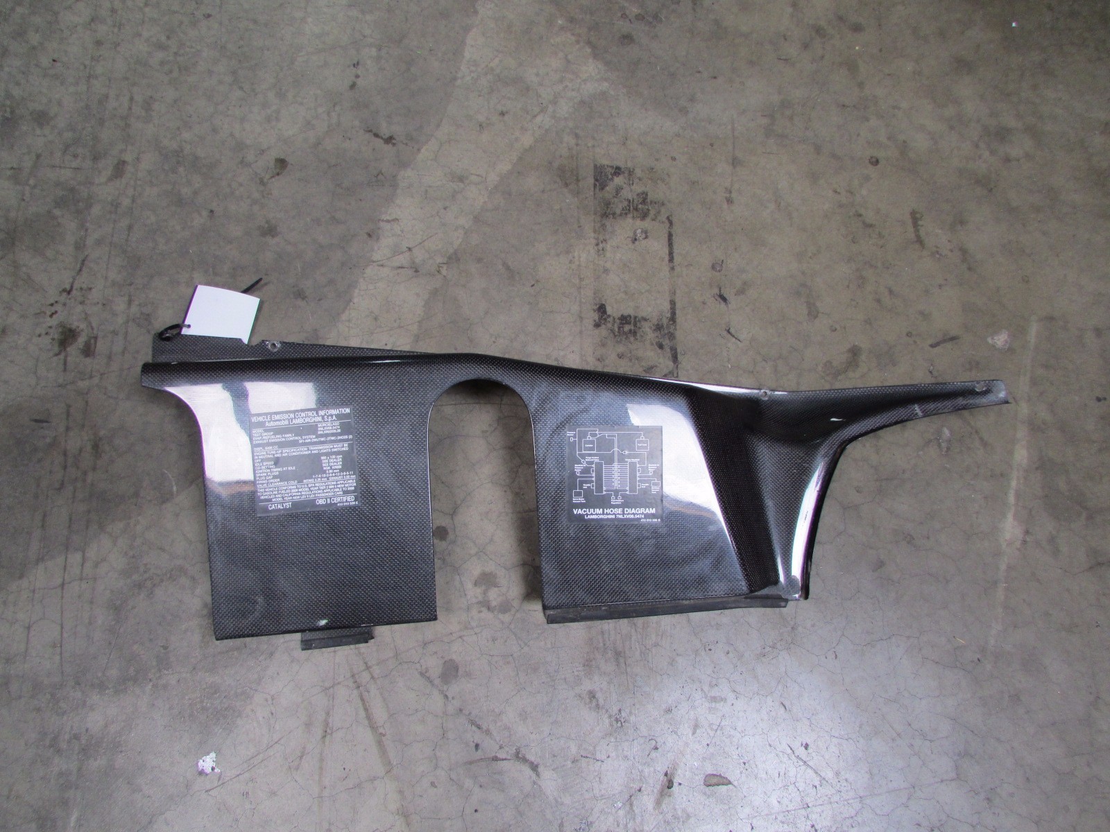 Lamborghini Murcielago LP640 Right Front Lower Carbon Fiber Shield, 418103729B