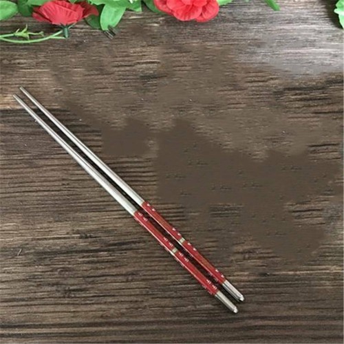 1 Pair 23 cm Stainless Steel Chopsticks Portable Chopsticks palillos chinos - Picture 13 of 14
