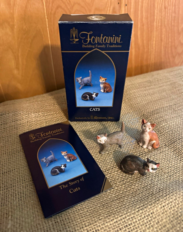 Fontanini Cats Christmas Nativity Village 51518