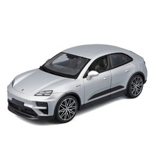 1:24 Porsche Macan 4 Electric by Bburago in Silver 18-21114 Model Car