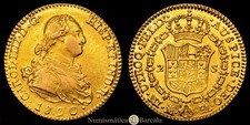 Carlos IV 2 Escudos (6,73 grammi) 1800/790 Madrid Ensayador FA Aureo y Calicó