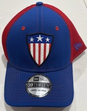 MARVEL Trucker hat cap Captain America Embroidered Shield Large Extra Large XL