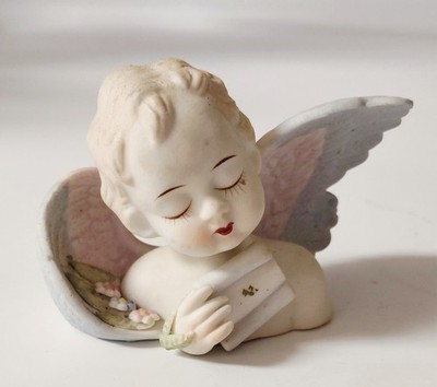 Ceramic Angel Cherub Shelf Sitter Lamore China Made In Japan