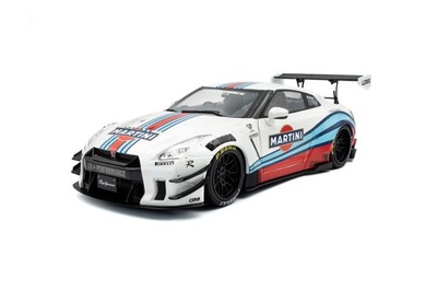 Solido 2024 Nissan GT-R (R35) W/ Liberty Walk Body Kit 2.0 Martini Racing 1:18