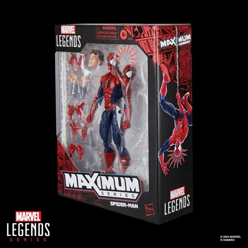 Hasbro Marvel Legends Maximum Series Spider-Man Deluxe Comics Figure New - Picture 2 of 20