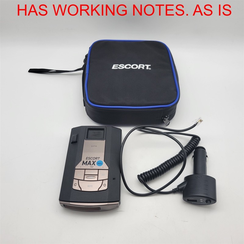 Escort MAX 360c Laser Radar Detector - 360° Protection, Black *READ*