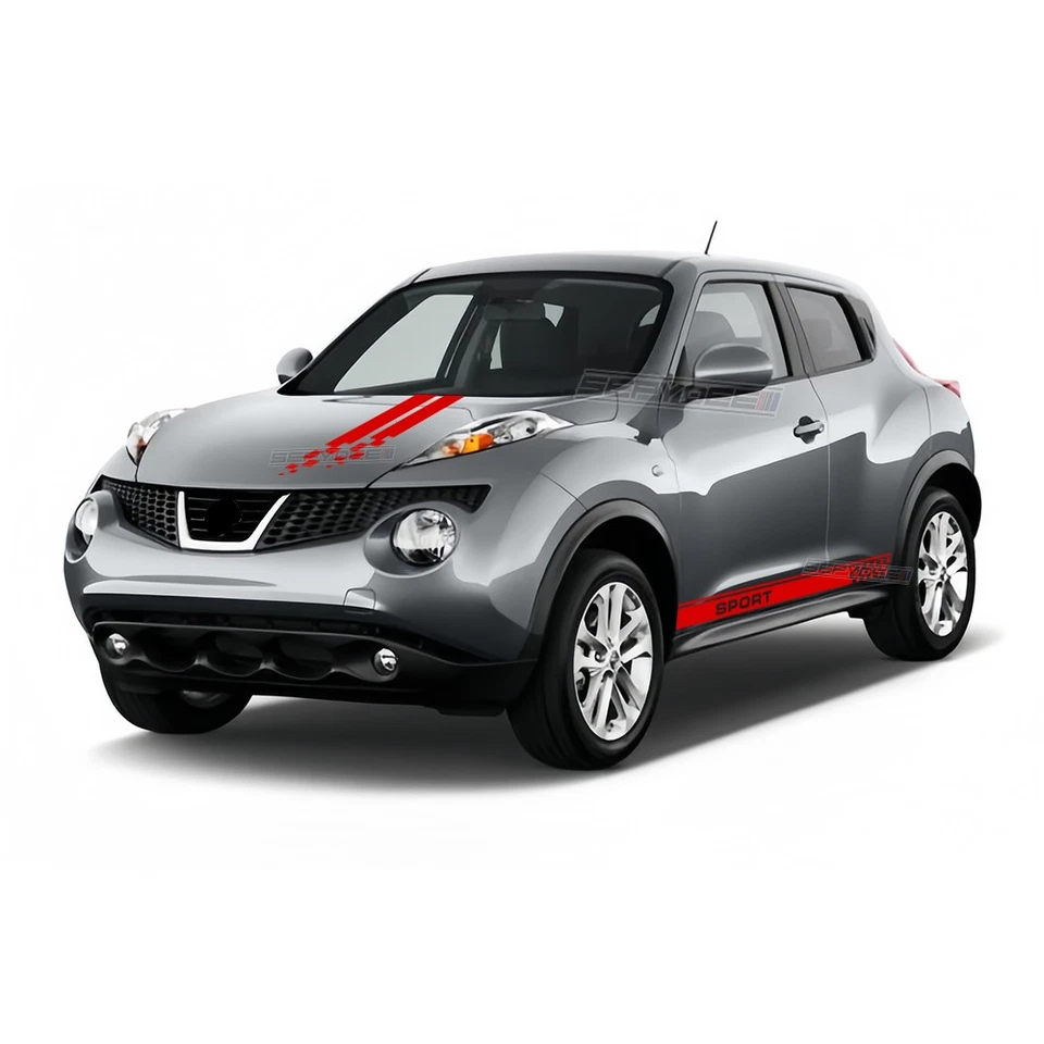 Racing Sport Hood Bonnet Body Stripe Kit Vinyl Decal for Nissan Juke F15 2024 - Image 3 of 4