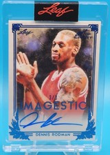 2021 Leaf Art of Sport Dennis Rodman Imagestic Auto Platinum Holofoil /3 #IM-DR1