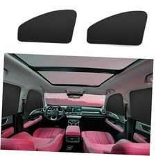 Window Sun Shade Car Curtains - Side Thiken Sun Shades front-T-2pcs Black