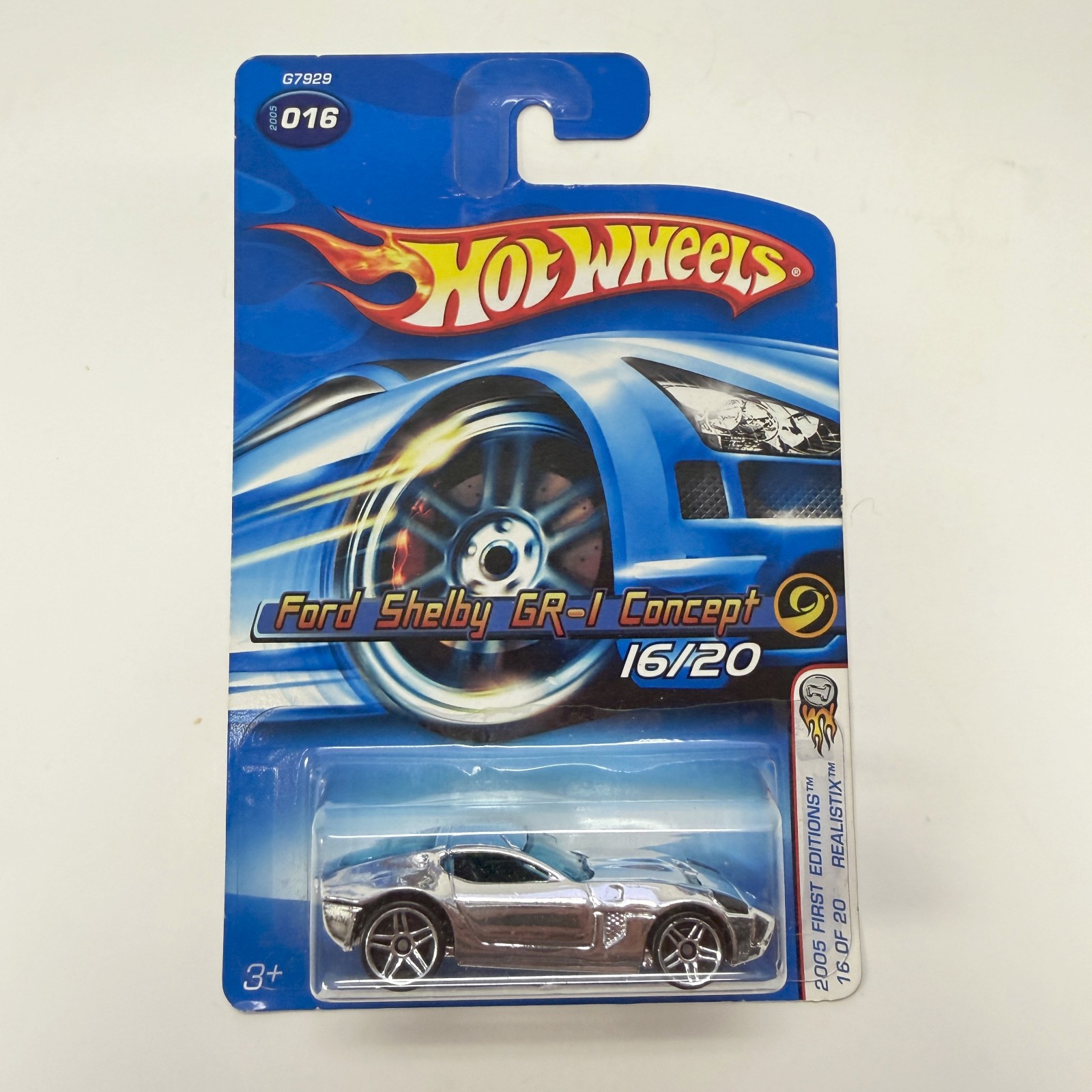 Hot Wheels 2005 First Editions Ford Shelby GR-1 Concept Chrome Realistix