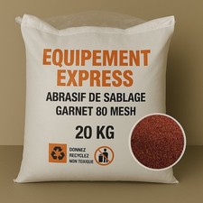 Sac 20 kg Sable Abrasif Garnet Mesh 80A+ pour Sablage Aérogommage