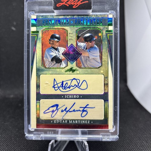 2025 LEAF SEASONS IN THE SUN ICHIRO / EDGAR MARTINEZ DUAL AUTO 7/7 - READ