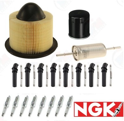 Tune Up Kit (NGK Spark Plugs) & Boots for Ford Mustang E150 F150 4.6L 5.4L