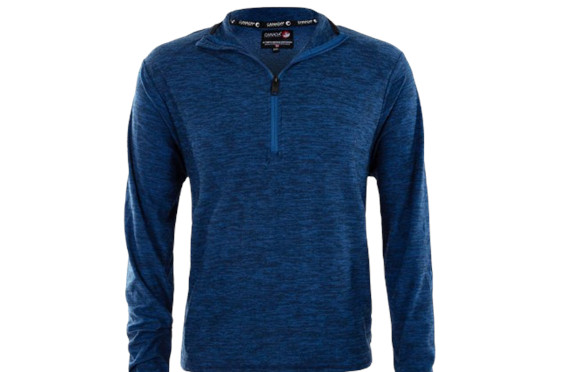 CANADA WEATHER GEAR МУЖСКОЙ ПУЛОВЕР SUPREME SOFT SPACE DYE НА МОЛНИИ 14 - 2XL - ТЕМНО-СИНИЙ 7190₽