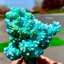 150G Natural blue texture stone crystal,Heteropolar of Chinese blue aragonite