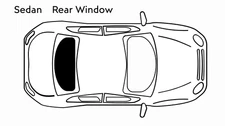 Rear Window Sedan Precut Tint Kit  VTL 35%, Heat Rejecting – Carpro UVX 