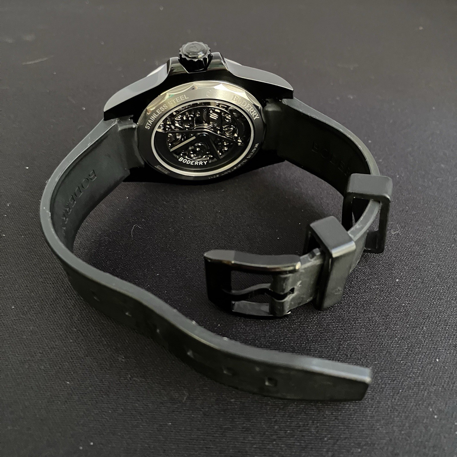 BODERRY WINDMILL 40mm Automatic Watch Skeleton Di… - image 3