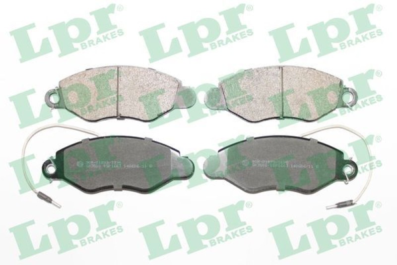 4 Plaquettes de frein avant pour Nissan compatible avec les modeles 410609X225 et 410609X525