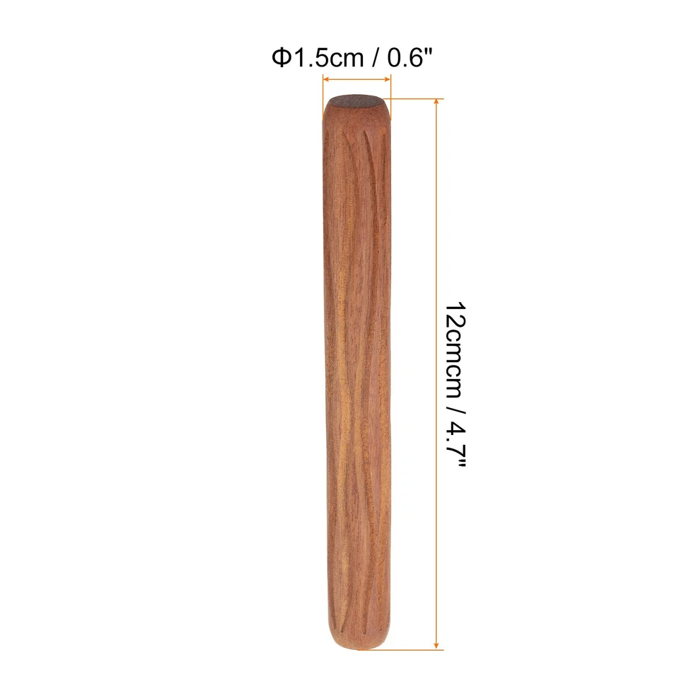 Wood Clay Roller 12cm Wooden Pottery Tools Wood Grain Texture Rollers - image 2 of 4