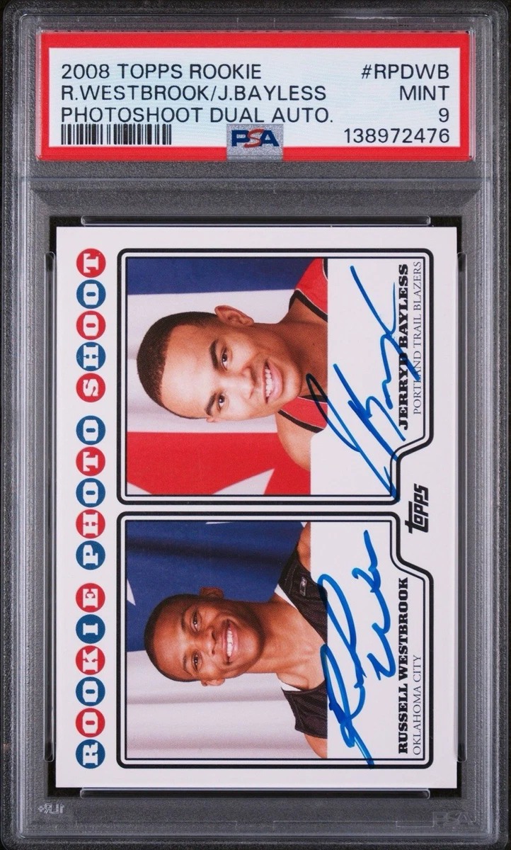Topps Russell Westbrook Autographed Basketball Trading Cards for