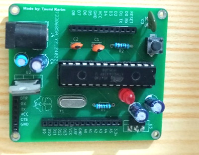 ATmega328P Microcontroller Programming Input Output PCB Board DIY KIT components