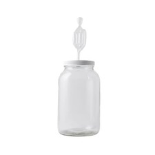 Glass Jar with Lid  1 Gallon Wide Mouth Fermentation Set with Airlock