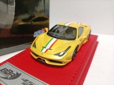 BBR 1/43 Ferrari Supercar Model Ferrari 458 Speciale 2013 Yellow