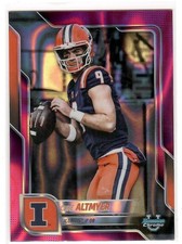 2025 Bowman Chrome University Luke Altmyer #17 Prospects Pink Lava Refractor