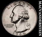 1964-D Washington Quarter- Silver- Scarce High Grade Luster No Reserve #J255
