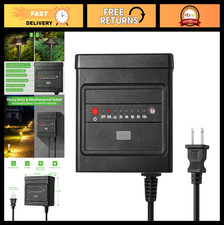 60W Low Voltage Landscape Transformer, Timer Photocell, Dusk to Dawn, Weatherp