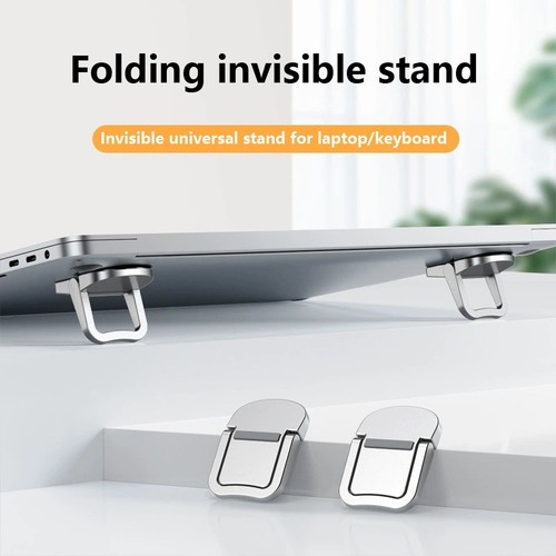 1 Pair Laptop Stand Radiator Mini Portable Legs Aluminum Base Support Tools - Afbeelding 11 van 13