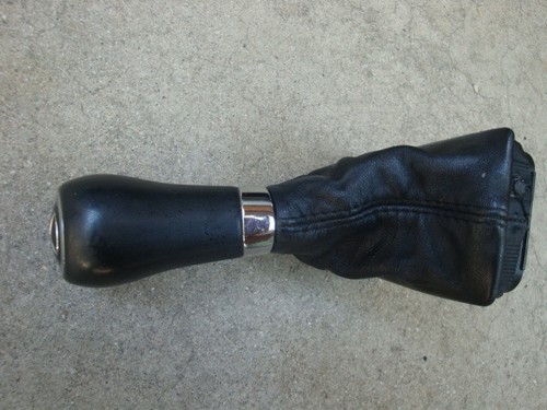 MERCEDES SL R230 03-11 SL500 SL550 SHIFTER KNOB LEATHER BOOT BLACK - Picture 3 of 5