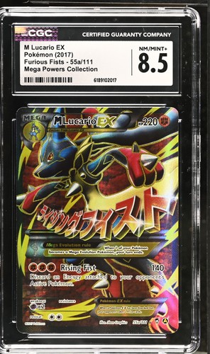 M Lucario-EX graded CGC 8.5 for sale on eBay
