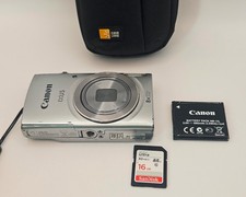 Canon IXUS 145 Compact Digital Photo Camera 16MP 8x Zoom Tested & Working