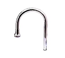 T S Brass B-0528 9-1/16" H Wall Mount Swivel Gooseneck Spout