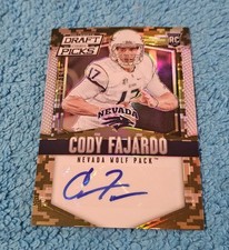 2015 Prizm Draft Picks Cody Fajardo Nevada Camo Rookie Autograph 119/199 #167