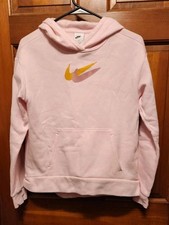 Girls Nike Pink Sweatshirt Pullover Hoodie Size XL Junior