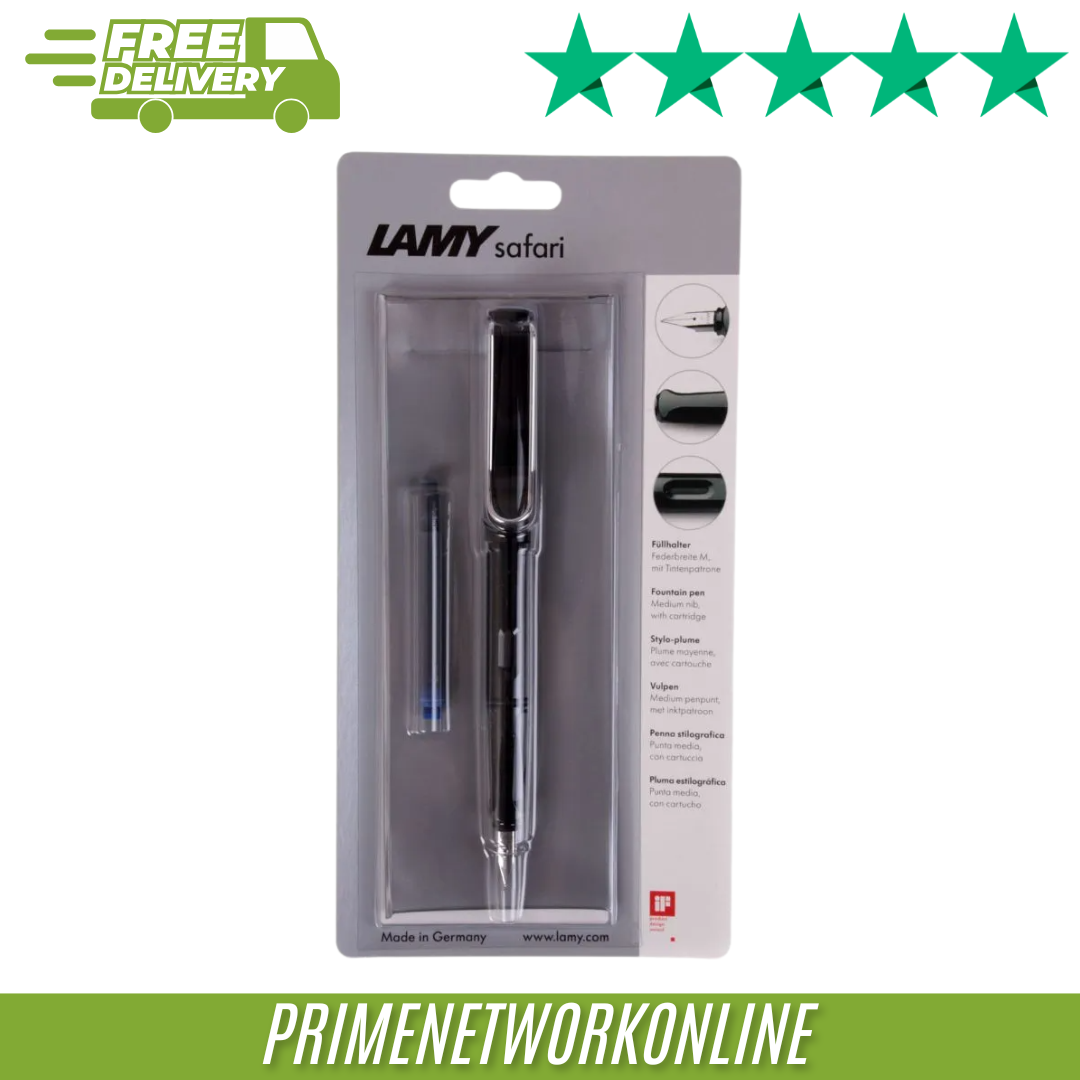 Lamy Safari Fountain Pen – Chrome Plated Nib 100% ORIGINAL ⭐⭐⭐⭐⭐