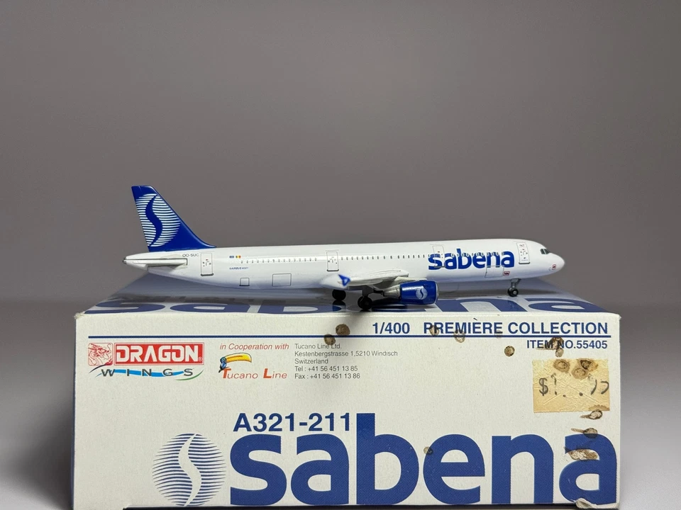 Dragon Wings 1:400 Sabena Airbus A321-200 OO-SUC 55405 - Image 2 of 2