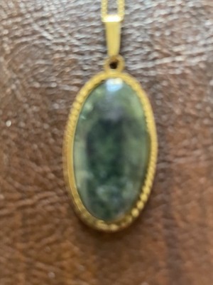 Beautiful Irish Connemara Stone Pendant On Gold Filled Chain /Earrings To Match