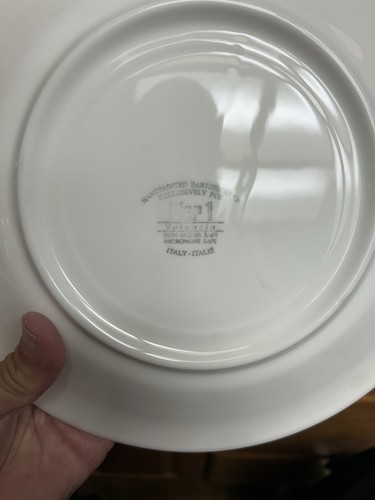 8 PIER 1 Valencia Striped Dinner Plates Made In Italy - Picture 7 of 7