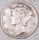 1927-S Mercury Dime VF - Very Fine #2985