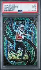 2024 Select Xavier Legette #1/5 Green Disco #101 Psa9