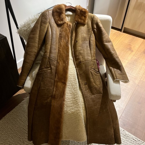 Prada Fall Winter 2004 Shearling Mink Fur Coat Size IT 42