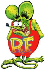 Rat Fink Rf Full Body Hot Rod Kustom Kulture 47 Heavy Duty Usa Made Metal Sign