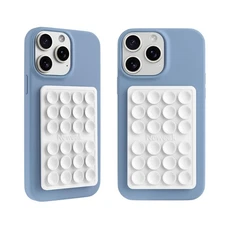 2 Pack Silicone Suction Phone Case Adhesive Mount, Silicone Octo Cup Buddy St...