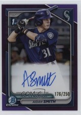 2024 Bowman Chrome Prospect Purple Refractor /250 Aidan Smith #CPA-ASM Auto 0q14