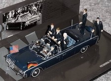 Minichamps 1/43 JFK Kennedy Car Series No.3 LINCOLN CONTINENTAL 1963 X-100