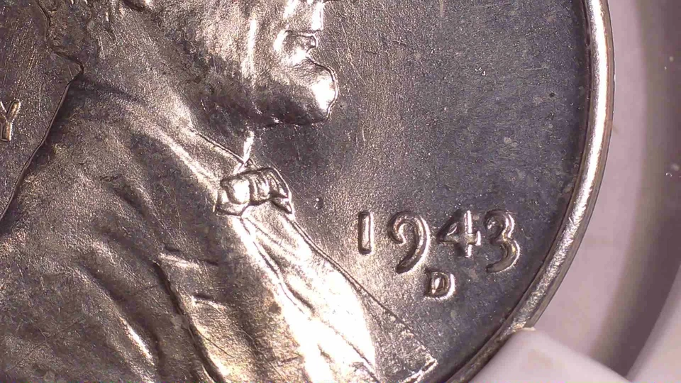 1943-D Steel Lincoln Wheat Cent DDO WWII M6 Bazooka Rocket Bag Fragment NGC MS65 - Image 4 of 4